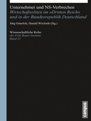 cover image of Unternehmer und NS-Verbrechen